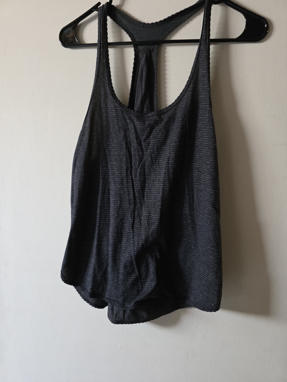 lululemon athletica Black Ribbed Racerback Tank